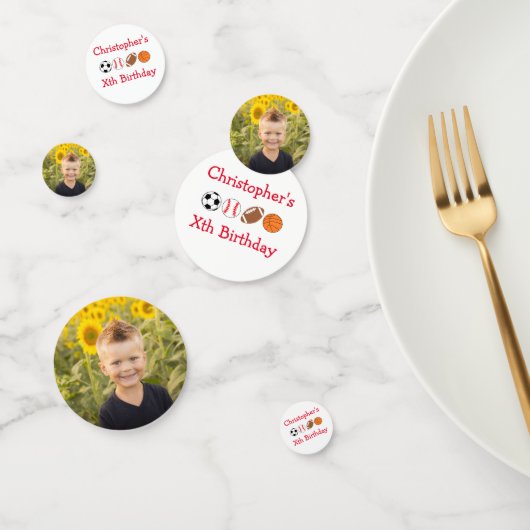 Sport Birthday Confetti (Groep)