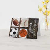 Sport Birthday Kaart (Gele Bloem)