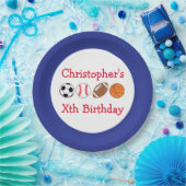 Sport Birthday Papieren Bordje (Feest)