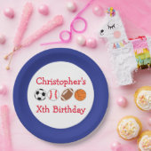 Sport Birthday Papieren Bordje (Feest)