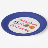 Sport Birthday Papieren Bordje (Gekanteld)