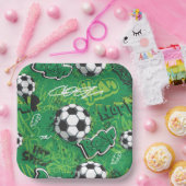 Sport Birthday Party I Socker Balls Papieren Bordje (Feest)