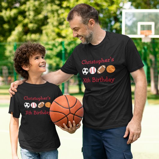 Sport Birthday T-shirt