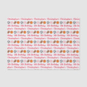 Sport Birthday Tissuepapier (Voorkant)