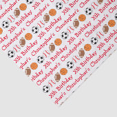 Sport Birthday Tissuepapier (Detail)