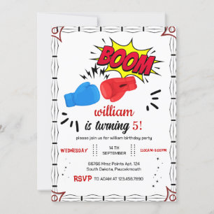 Sport Boksen Verjaardag 11e 6e 7e 8e 9e 10e Kaart