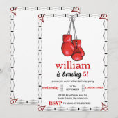 Sport Boksen Verjaardag 5e 6e 7e 8e 9e 10e Kaart (Voorkant / Achterkant)