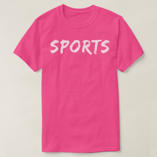Sport borstelstreken t-shirt (Design voorkant)