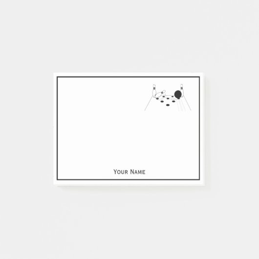 Sport Bowling Bal en Pins Notities Post-it® Notes (Voorkant)