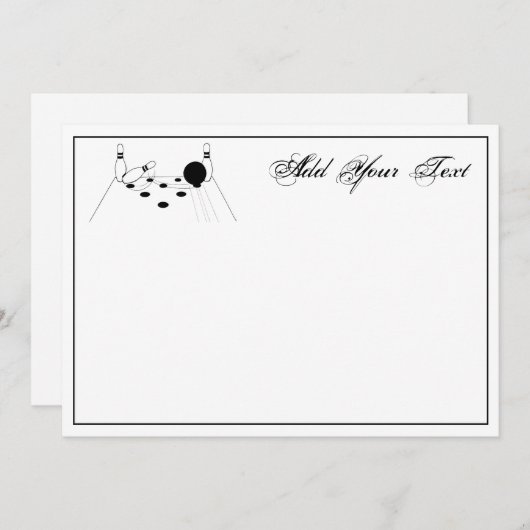 Sport Bowling Ball en Pins (Voorkant / Achterkant)