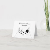 Sport Bowling Ball en Pins Bedankkaart (Voorkant)