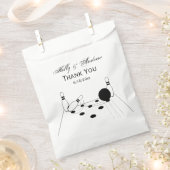 Sport Bowling Ball en Pins Bedankzakje (Geknipt)