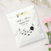 Sport Bowling Ball en Pins Bedankzakje (Gezegeld)