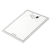 Sport Bowling Ball en Pins Notitieblok (Schuin)