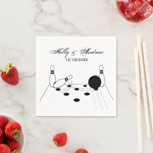 Sport Bowling Ball en Pins Servetten (Insitu)