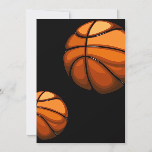 Sport Buiten Basketbal Verjaardag Kaart (Achterkant)