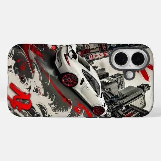 sport car Case-Mate iPhone case (Achterkant (horizontaal))