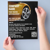 Sport Car Design, Auto Dealership Adverteren Flyer (Hand)