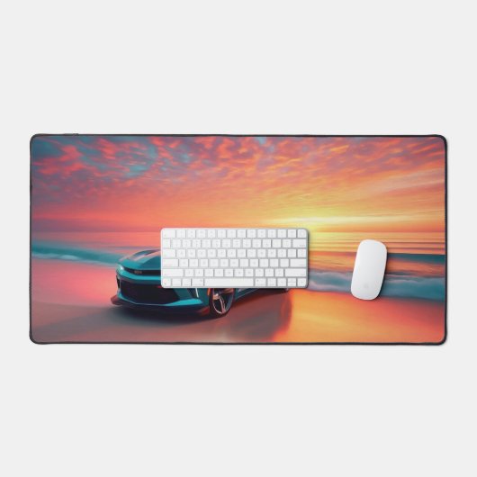 Sport Car on Beach Bureaumat (Keyboard & Muis)
