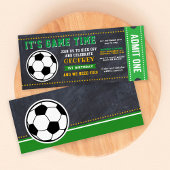 Sport Chalkboard Ticket Pass Birthday Kaart