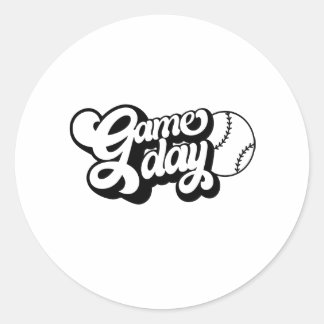 Sport citaat spel dag ronde sticker