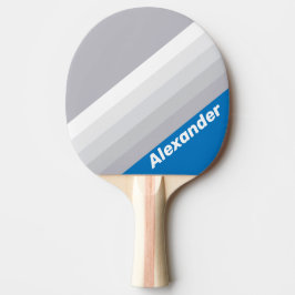 Sport Cloudy Blue Sky Stripes with Name Tafeltennisbatje