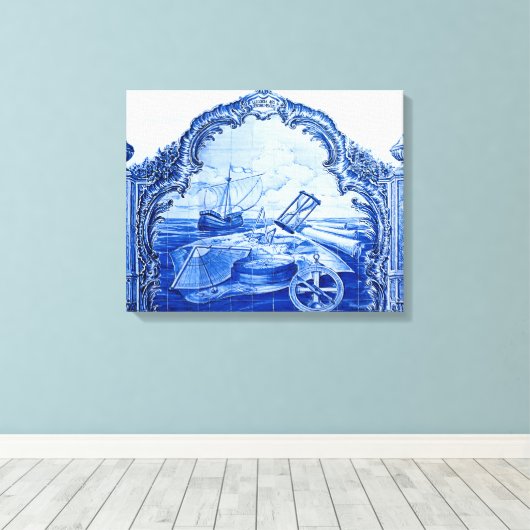 Sport Club Portugees Tegel Canvas (Insitu (Houten vloer))