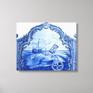 Sport Club Portugees Tegel Canvas Afdruk