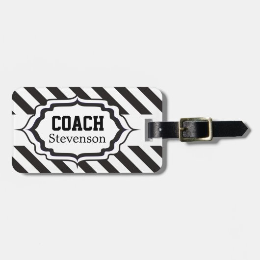 Sport Coach Bagagelabel (Voorkant horizontaal)