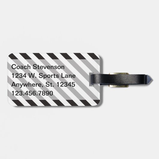 Sport Coach Bagagelabel (Achterkant horizontaal)
