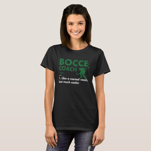 Sport Coach Definition Bocce T-shirt (Voorkant volledig)
