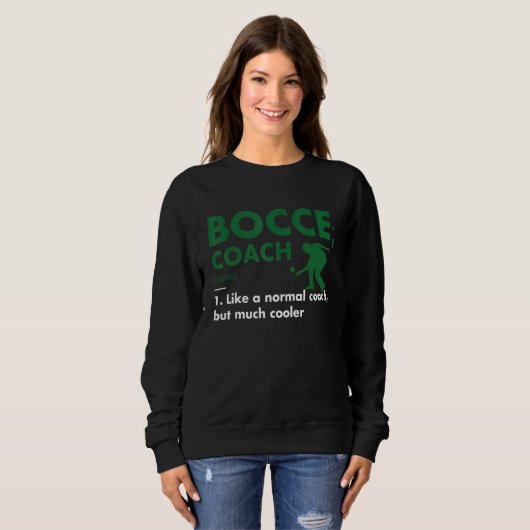 Sport Coach Definition Bocce Trui (Voorkant volledig)