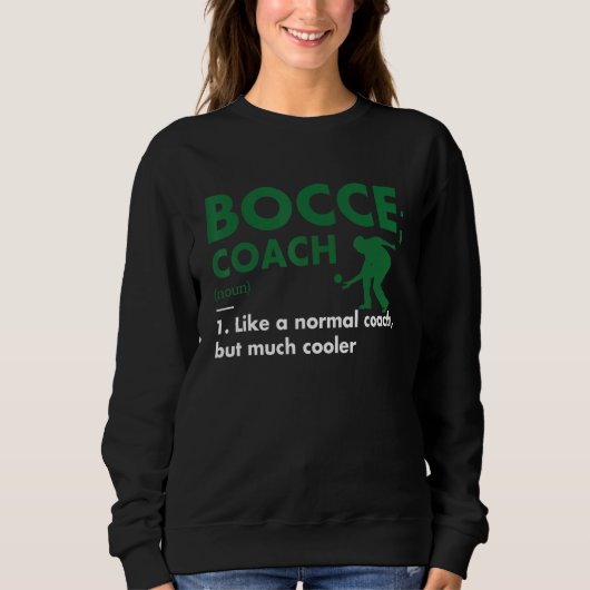 Sport Coach Definition Bocce Trui (Voorkant)