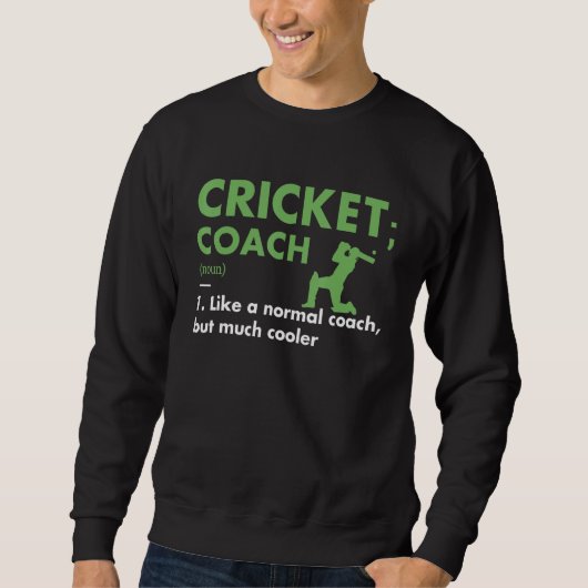 Sport Coach Definition Cricket Trui (Voorkant)