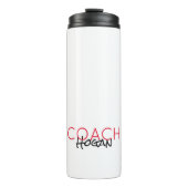 Sport COACH NAAM Team kleuren Rood Zwart Respect Thermosbeker (Voorkant)