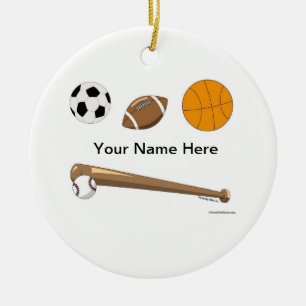 Sport Collage Keramisch Ornament