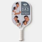 Sport Coole Papa Douane Foto Pickleball Paddle (Achterkant)