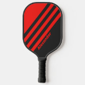  Sport Dark Stripes met naam Pickleball Paddle (Achterkant)