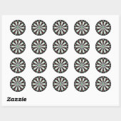 Sport Dart Board Ronde Sticker (Vel)