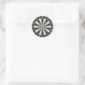 Sport Dart Board Ronde Sticker (Tas)