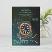Sport Darts - Uitnodiging (Staand voorkant)