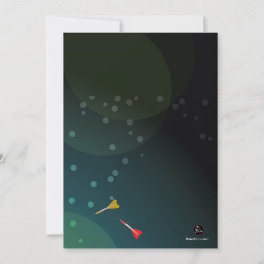 Sport Darts - Uitnodiging (Achterkant)