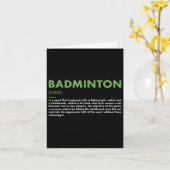 Sport Definition Badminton Kaart (Gele Bloem)