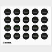 Sport Definition Badminton Ronde Sticker (Vel)