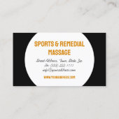 Sport Diep weefsel lichaam helende therapeut conta Visitekaartje (Achterkant)
