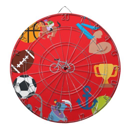 sport emoji dartbord (Voorkant)