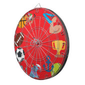 sport emoji dartbord (Voorkant Rechts)