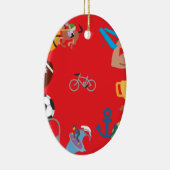 sport emoji keramisch ornament (Rechts)