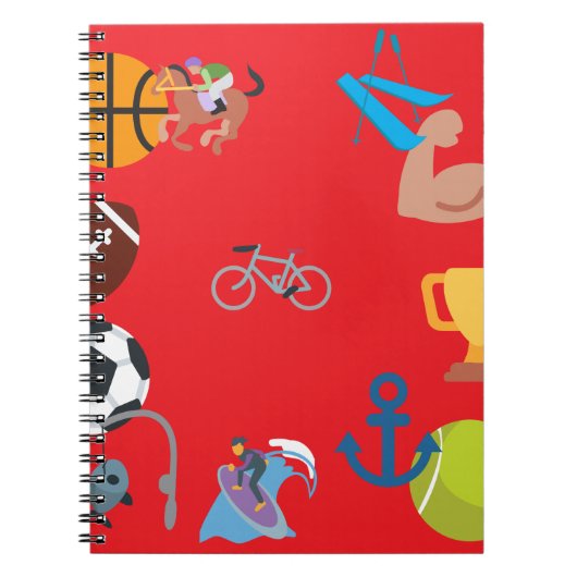 sport emoji notitieboek (Voorkant)