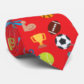 sport emoji stropdas (Opgerold)